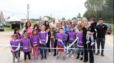 Inauguran la obra de asfalto en las calles Allende y Jauretche