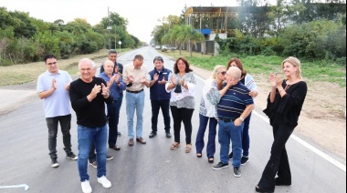 Inauguran la obra de asfalto en las calles Allende y Jauretche