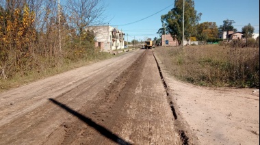 Comenzó la obra de repavimentación de Hipólito Yrigoyen