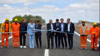 El presidente en Cañuelas inauguró el acceso sur de la Autopista Ezeiza-Cañuelas