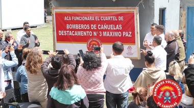 Máximo Paz: Habilitan un nuevo Destacamentos de Bomberos