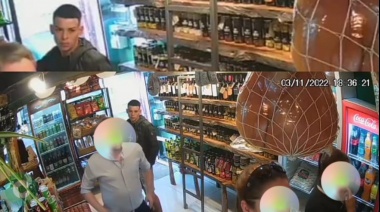 Robó una horma de queso y quedó grabado en las cámaras de seguridad