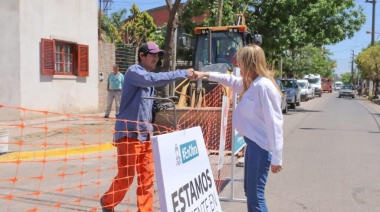 Recorrido por la obra de Bacheo, agua y cloacas