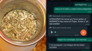 Desmienten cadena de whatsapp sobre supuesta intoxicación con yerba mate