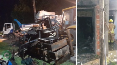 Incendio y pérdida total en Los Aromos