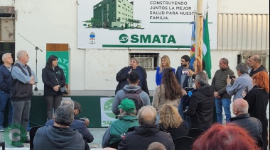 SMATA colocó la piedra fundamental para lo que será la nueva Clínica San Martín