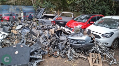 Allanamiento: El inventario de lo que se encontró en desarmadero