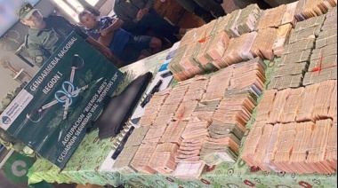 Dos detenidos y 44 millones de pesos secuestrados en la Ruta 205