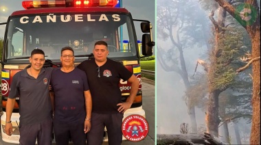 Vuelven a casa los Bomberos de Cañuelas que combatían los incendios de El Bolsón