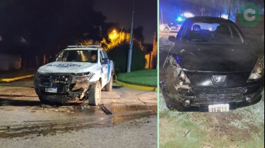 Manejaba alcoholizado y chocó a un patrullero
