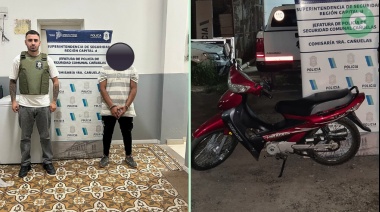 Fue a merendar al parque y le robaron la moto