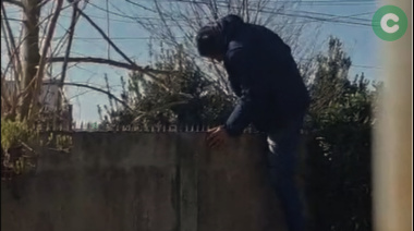 Se encontró al ladrón en el patio