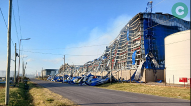 Así está hoy el polígono Industrial que se incendió en Ezeiza
