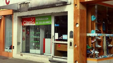 Robo en local de venta de celulares