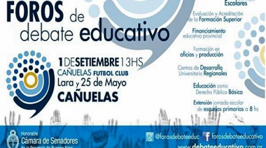 Foro de debate educativo en Cañuelas 
