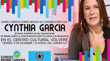 Este viernes Cynthia García en Volveré
