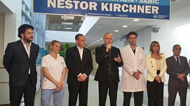 En campaña, Arrieta y Ruete inauguraron la etapa civil del Hospital Regional