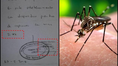 El Director del Hospital dijo que no hay confirmación de casos de Zika en Uribelarrea
