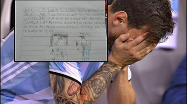Es viral: desde Cañuelas, un niño conmueve pidiéndole a Messi que no se vaya 