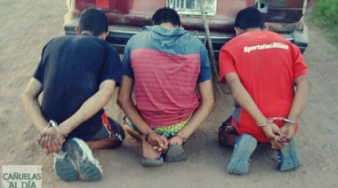 Tres detenidos por robo a mano armada