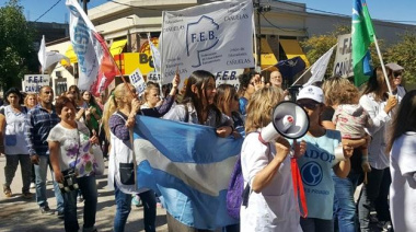 Cañuelas se sumó a la manifestación gremial que se organizó a nivel provincial