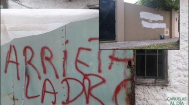 VANDALISMO: Pintadas contra en Intendente 