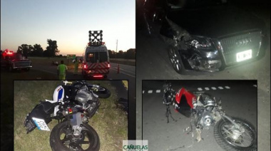 Dos motociclistas fallecieron en distintos accidentes durante la noche del domingo