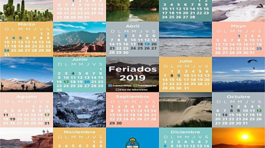 ¡Agendalo!: Ya se conocen los feriados del 2019