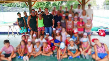 Hugo Castagneris en su rol de Intendente Interino dio por inaugurada la Colonia Municipal