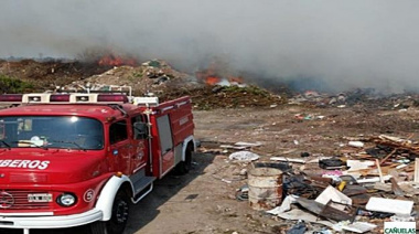 Incendio en el Basural