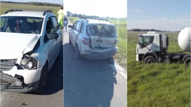 Accidente en cadena en la Ruta 205