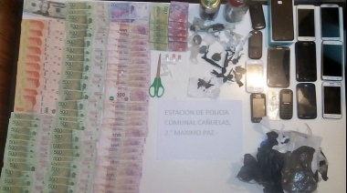 Allanamiento, secuestro de dinero y drogas