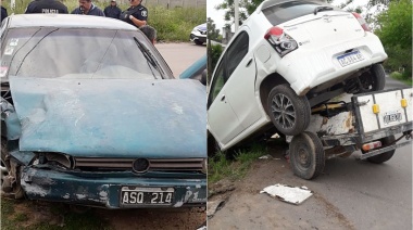 Impactante choque de dos autos