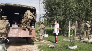 El Ejercitó llegó a Cañuelas para repartir comida