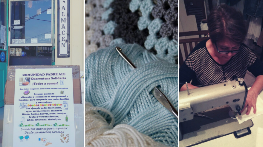 El legado del Padre Ale: Reparten barbijos y alimentos