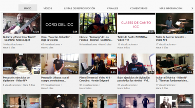 Actividades virtuales en el ICC