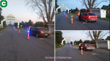 Operativo en los accesos de la ciudad