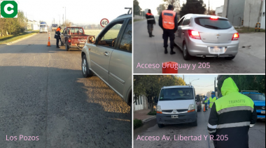 Operativo en los accesos de la ciudad