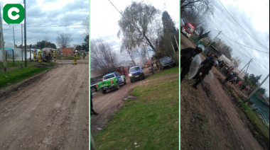 Fuego y descontrol en el Barrio Libertad
