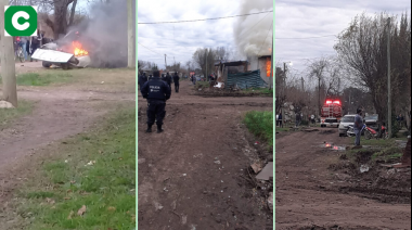 Fuego y descontrol en el Barrio Libertad