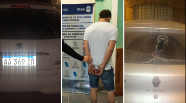 Lo atraparon los vecinos cuando lo encontraron destrozando autos
