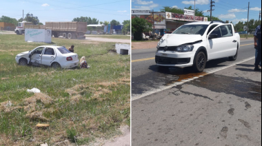 Nuevamente un accidente en el cruce de Uruguay y Ruta 205 dejó un saldo de dos heridos 