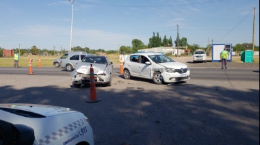 Nuevo accidente en el acceso de calle Uruguay 