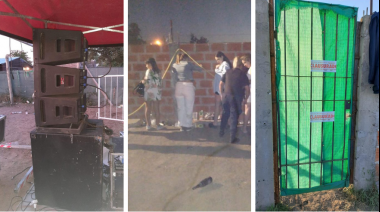 Fiesta clandestina en Máximo Paz   