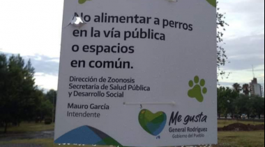 El cartel que despertó el escándalo en General Rodriguez 