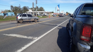 Accidente en el acceso de Uruguay y Ruta 205 