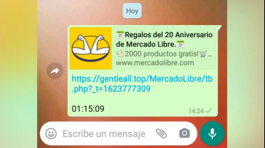 Estafa por Whatsapp que involucró a Mercado Libre 