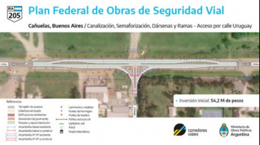 Acceso de Ruta 205 y Uruguay: Llaman a licitación para la obra de construcción de la dársena y semaforización