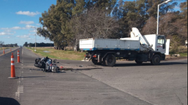 Accidente en el acceso de Uribelarrea 