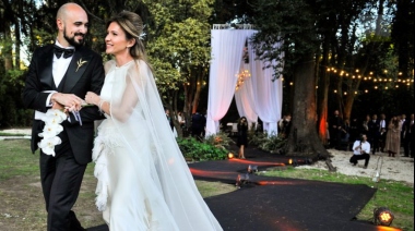 Así fue la boda de Abel Pintos y Mora Calabrese en Cañuelas 